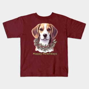 Happy Howlidays Beagle Kids T-Shirt